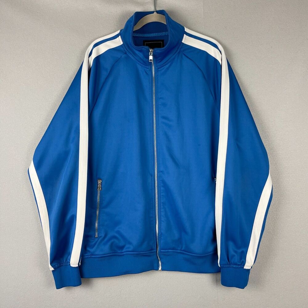 Jordan Craig Track Jacket Mens 3XL Blue Full Zip Legacy Edition Casual